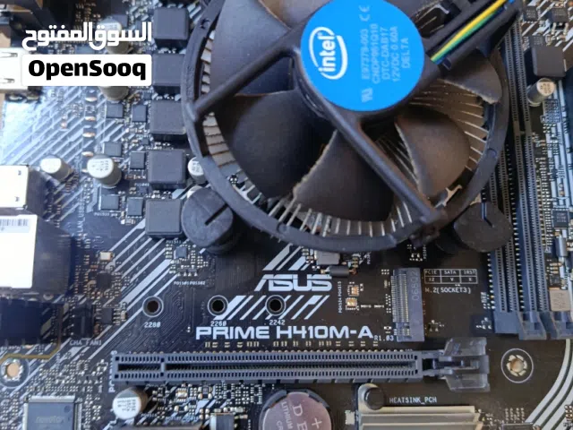 مذربورد ومعالج كور5 جيل عاشر بحالة ممتازة