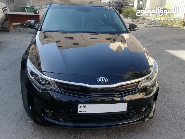 كيا اوبتيما KIA Optima 2017 لون اسود بحالة الوكاله استخدام شخصي البيع كاش