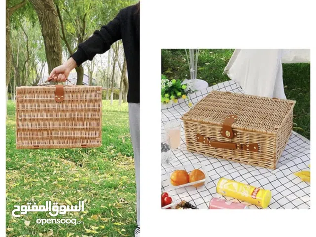 سلة قش للرحلات