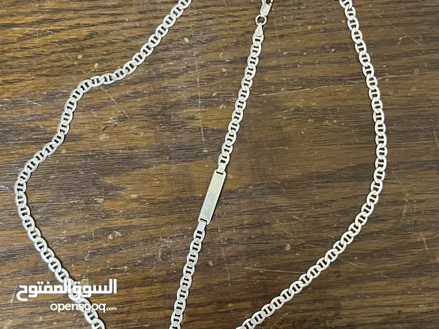 طقم سنسال وبلاك فضة للبيععع