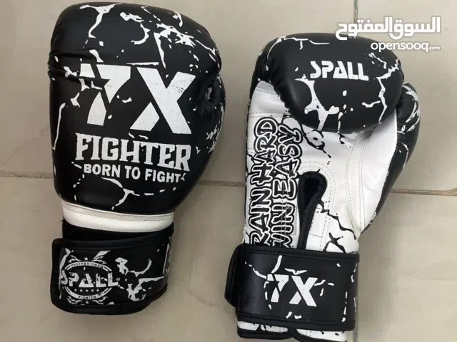 Spall 7X Fighter Boxing Gloves - Black & White Marble Design