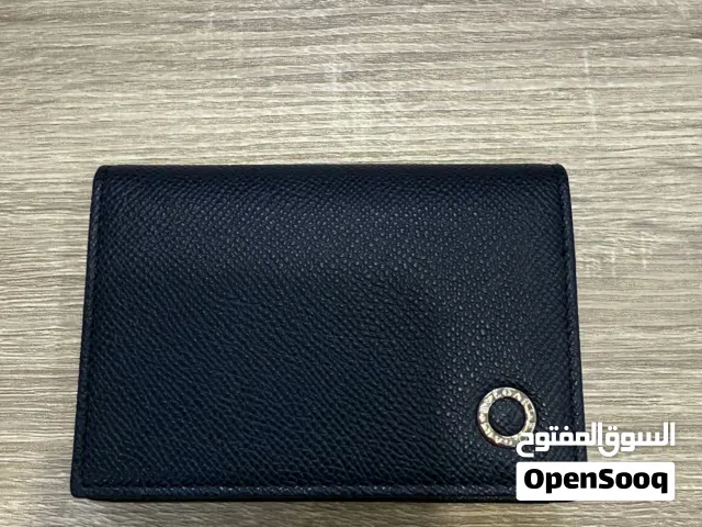 BVLGARI Dark Blue Calf Leather Card