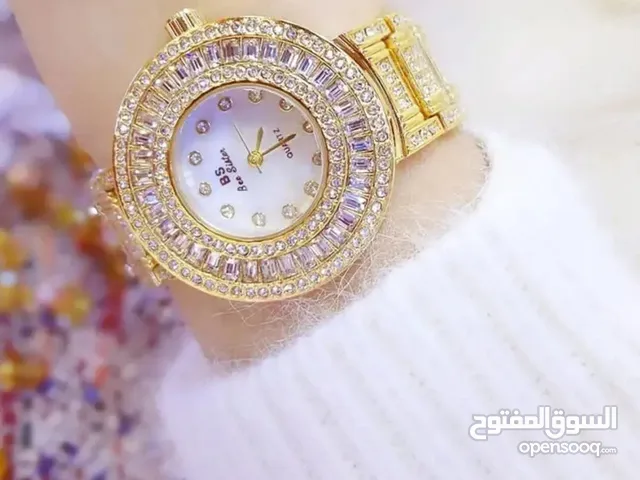 ساعة الخامة Bee Sister بمحرك ياباني ولون لا يتغير وبكرت الضمان وكيس وعلبة الماركة بسعر حصري