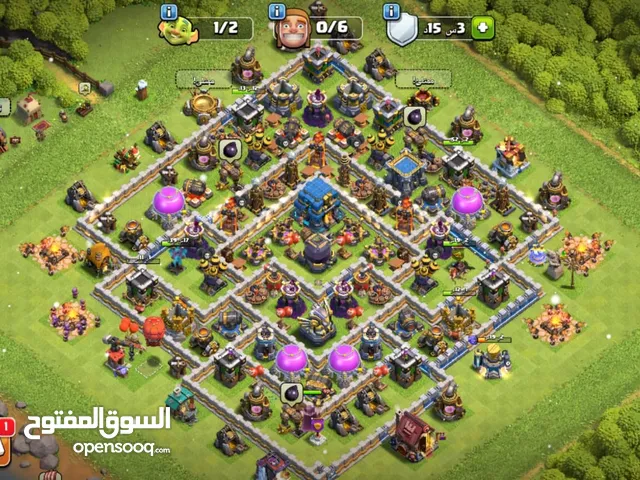 قريه تاون 12 ماكس للبيع معها حساب كلاش رويال مجاناا