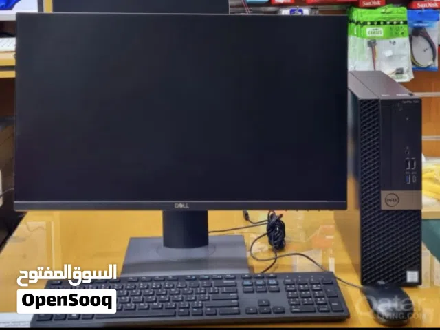 DELL OPTIPLEX 7070 SFF WITH 24    INCH FRAMELESS MONITOR جهاز ديل أوبتي بليكس للبيع