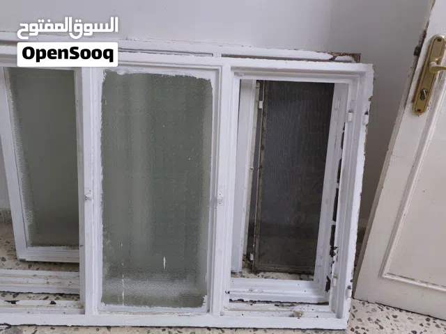 نوافذ وشبابيك حديد ثقيل جدا وباب حديد ثقيل جدا مستعمل للبيع