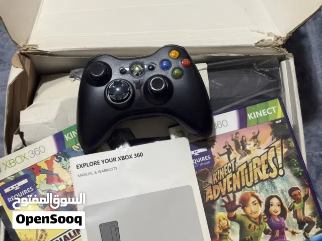 اكس بوكس 360 بقراطيسه كاملة غير مستعمل لون اسود