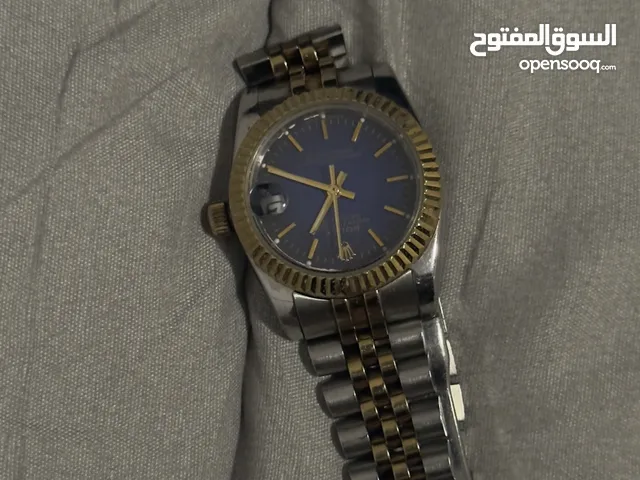 ساعه رولكس ذهبي و ازرق