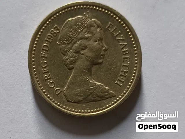عملة نادرة بها خطأ صك - 1 جنيه بريطاني 1983 Rare Coin - 1983 One Pound
