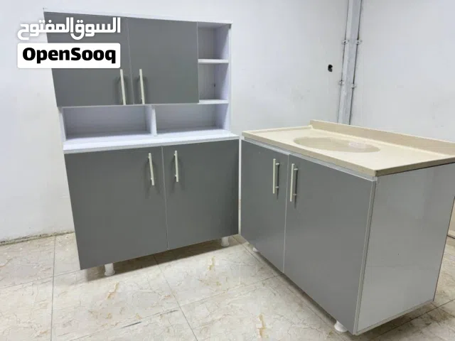 كاونتر خشب mdf متر مع ملحق متر وسنك متر مرمر