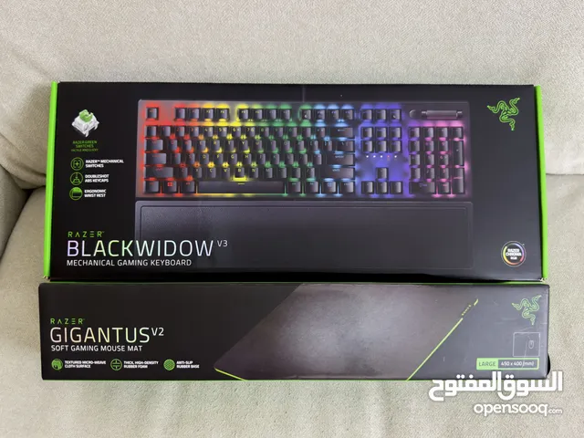 Razer BlackWidow V3 (Green Switches) Gaming Keyboard + Razer Gigantus V2 Large Mat