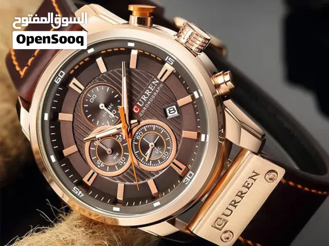 ساعه ماركة (CURREN) اصلي لون بني