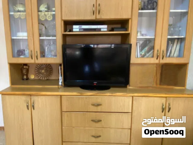 بوفيه معيشه كبير ثقيل خشب لاتيه ملبس فُرومايكا للبيع