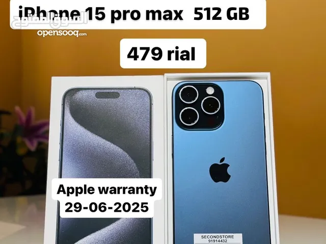 iPhone 15 Pro Max 512 GB Warranty till June 2025 - Box Piece - 100% BH - All Admirable Working