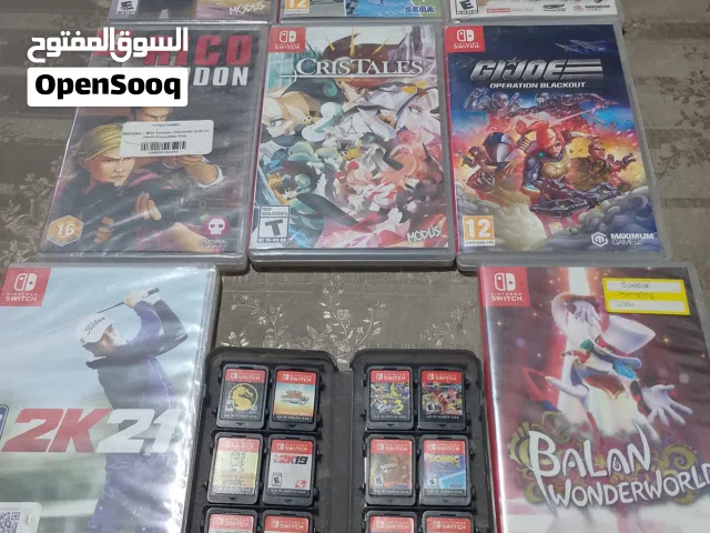 العاب نينتندو سويتش بحالة ممتازة ودوك للسويتش وجوي كونز