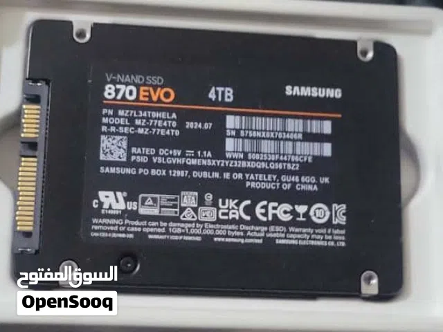 هرد SSD قوة التخزين وصلت عندك بأعلى مستوى!   نقدم لكم الوحش الخرافي  Samsung 870 EVO 4T
