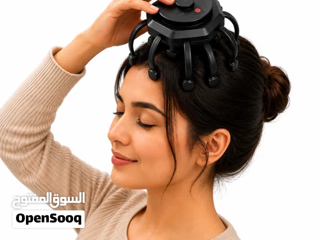 مدلّك الرأس الذكي – راحة فورية بأعلى مستوى،تنشيط للدورة الدموية في ثوانٍ! يخفف الصداع_توتر_تعب