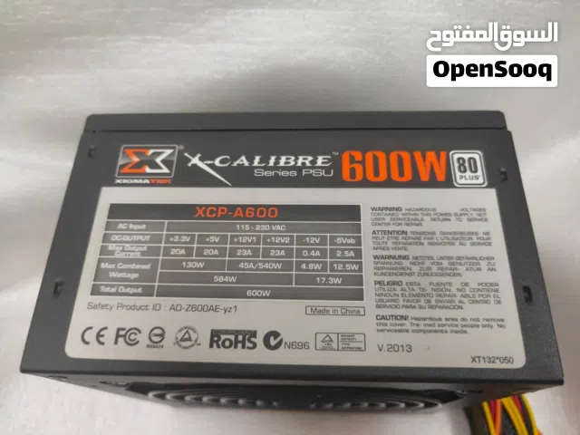 باور سبلاي مزود طاقه جيمنج 600 واط حقيقي XIGMATEK 600W 80+ PLUS GAMING POWER SUPPLY