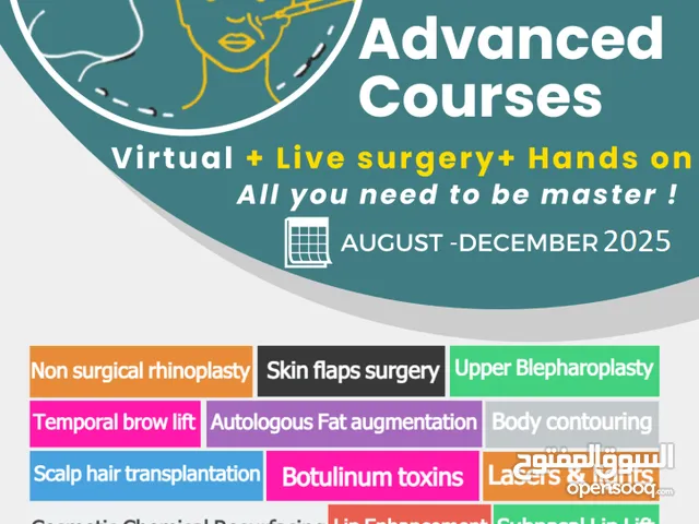 Advanced practical.courses in Dermatology and Aesthetic surgery