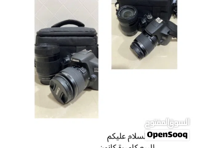 كاميرا كانون مستعملة نظيفة مع عدستين
