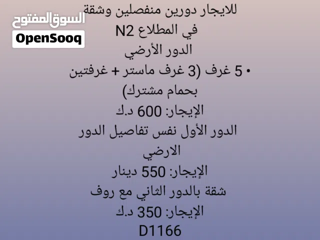 1111 m2 More than 6 bedrooms Townhouse for Rent in Al Jahra Matla'