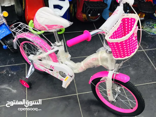 عرض خاص على الدراجة الهوائية البناتية وارد دبي ماركة auka مع كفالة لمدة سنة مقاس16 inch