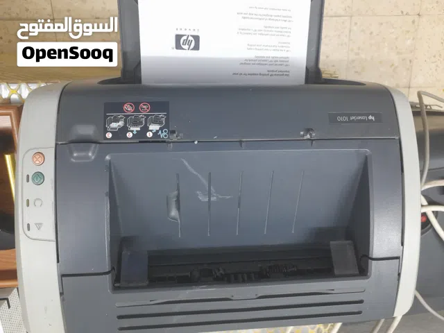 طابعه ليزر نوع hp1010 اسود بحاله جيده للبيع