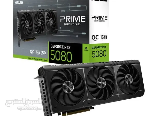 للبيع: بطاقة رسومات ASUS Prime RTX 5080 OC - أداء فائق وسعر ممتاز!