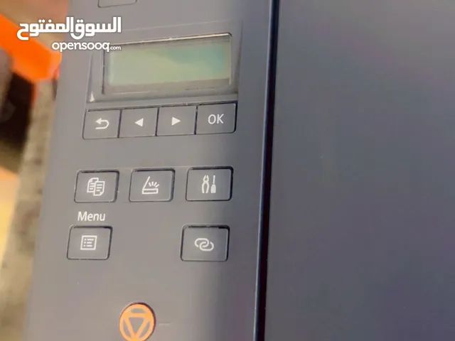 طابعة كانون جديدة للبيع ملون وعادي مع احبارها وأي فأي