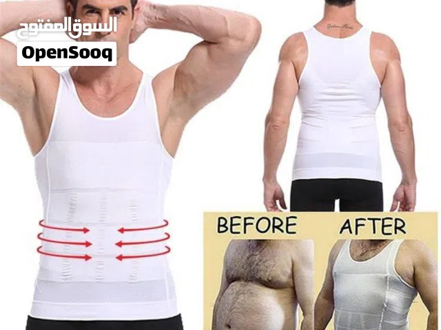 مشد رجالي JUST - ONE SHAPERS  للتنحيف والرشاقه وإخفاء البطن للرجال  فانيلة رجالية جودة عاليه