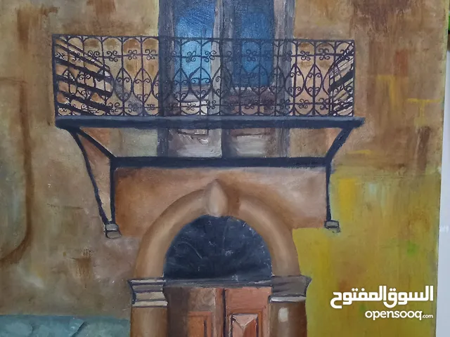 لوحة بعنوان ( شُرفة الزمان )
