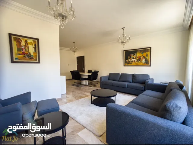 Furnished three bedroom for rent in 5th Circle  abdoun   شقة مفروشة ثلاث غرف الدوار الخامس عبدون دير