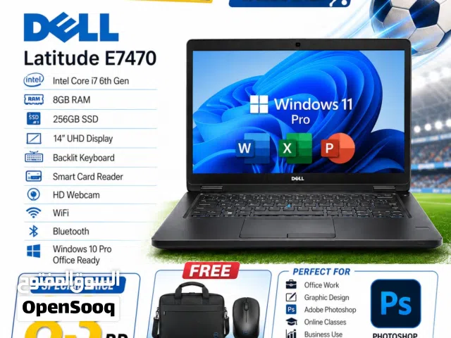 Dell Core i7 6th Gen 8GB RAM 256GB SSD Smart Reader Backlit Call / WhatsApp