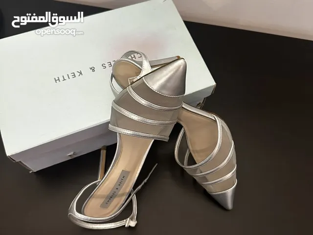 Charles and Keith silver sandal
