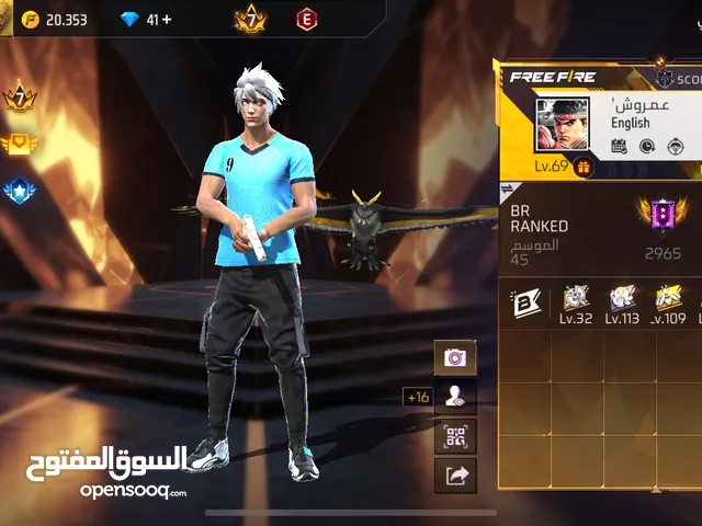 Free Fire Accounts and Characters for Sale in Irbid