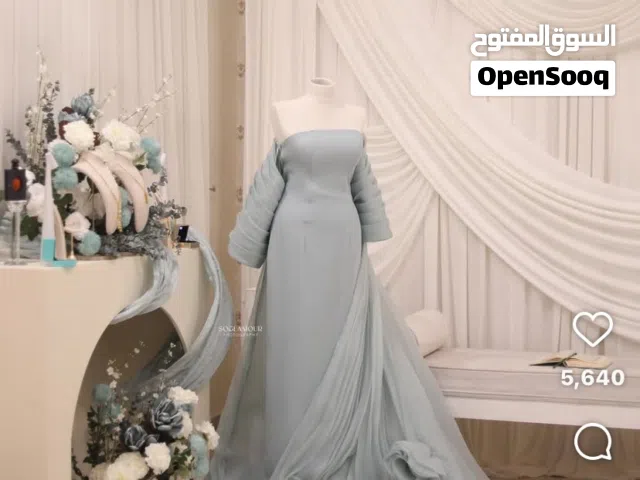 فستان ازرق شبه الي بالصوره