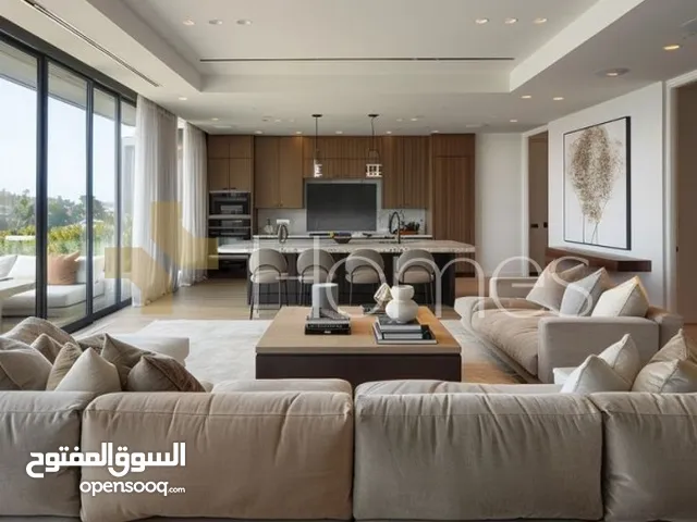 شقة مع ترس للبيع في رجم عميش بمساحة بناء 220م