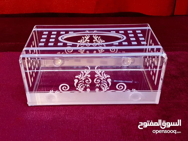 علبه مناديل اكريليك شفاف 4مم