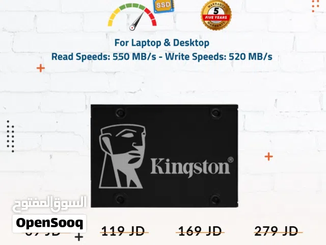 قرص صلب داخلي عالي الأداء هارديسك SSD داخلي - Kingston SKC600-X15 SATA Internal SSD.