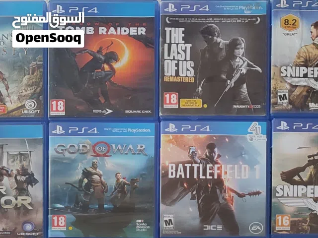 اشرطة بلايستيشن 4 بحالة ممتازة