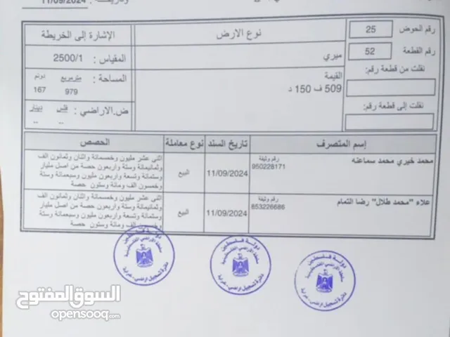 قطعة ارض في بيت امرين