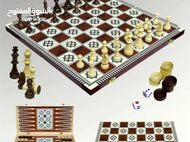 مجموعة ألعاب 3×1 – شطرنج، طاولة، داما