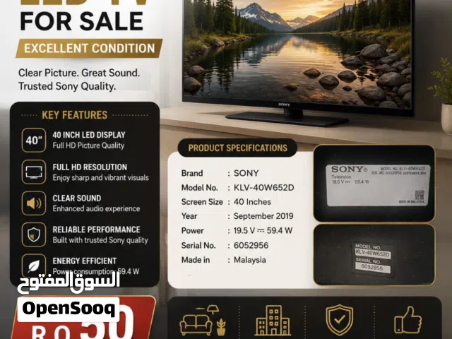 Sony 40”   LED TV