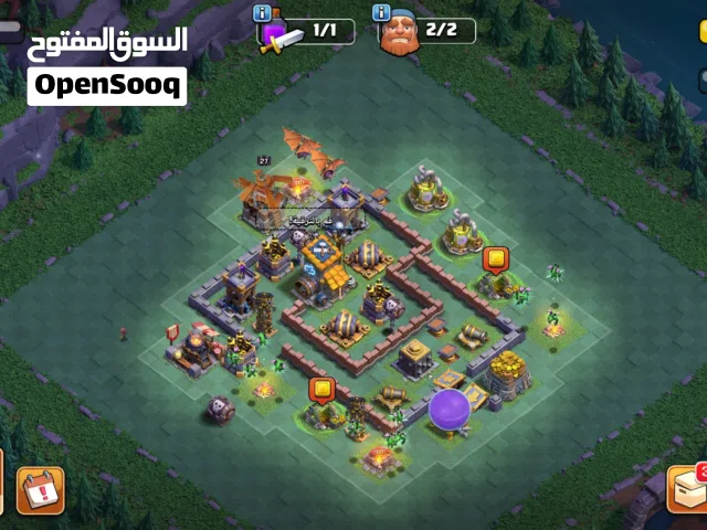حساب كلاش اوف كلانس تاون هول 14 و 21500 جوهرة لاعلى سعر