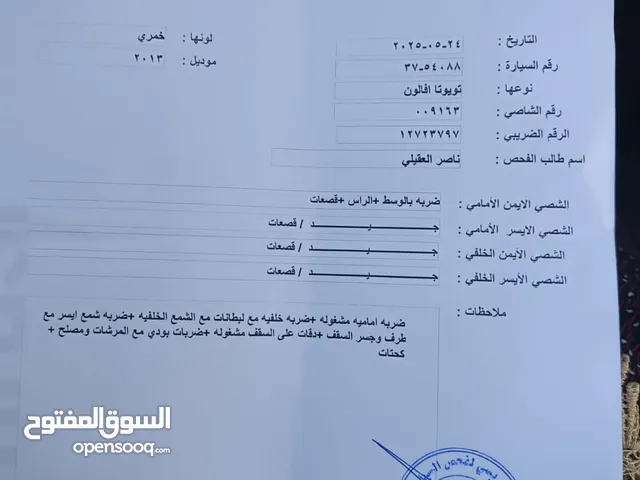 تويوتا افالون للبيع