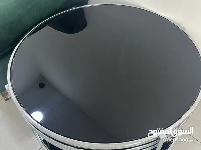 طاولة وسط زجاج اسود