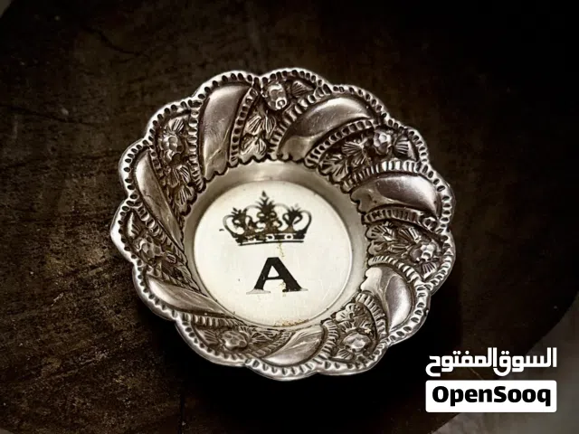 طبق فضةً انتيك عيار 900