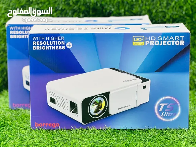 T5 Ultra HD Smart Projector TFT LCD Resulation 1024*600P Led lift time 30,000hrs
