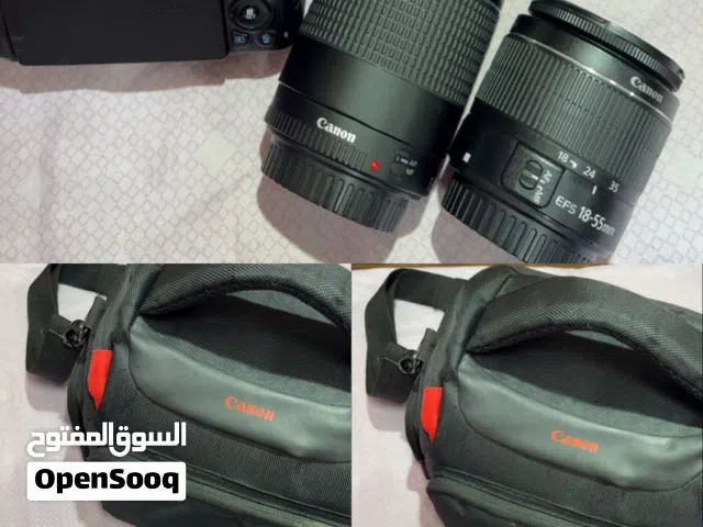 للبيع كاميرا كانون 200D شبهه جديده مع عدستين