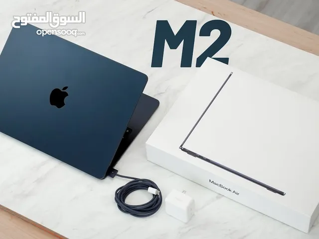 للبيع ماك بوك اير MacBook Air M2/256 GB SSD/8 GB RAM Space gray 2 جديد مسكر بالكرتون